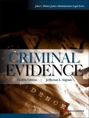 cover image of Criminal Evidence